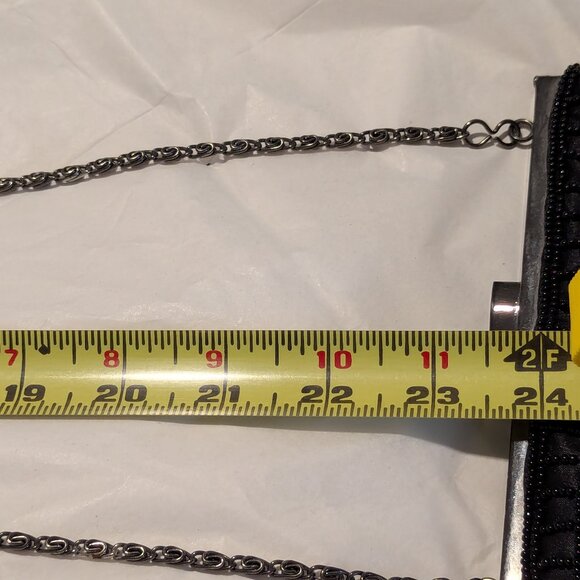 Party Dance Cross over Beaded bag Black Cocktail Elegant and can fit your cell - Picture 9 of 9